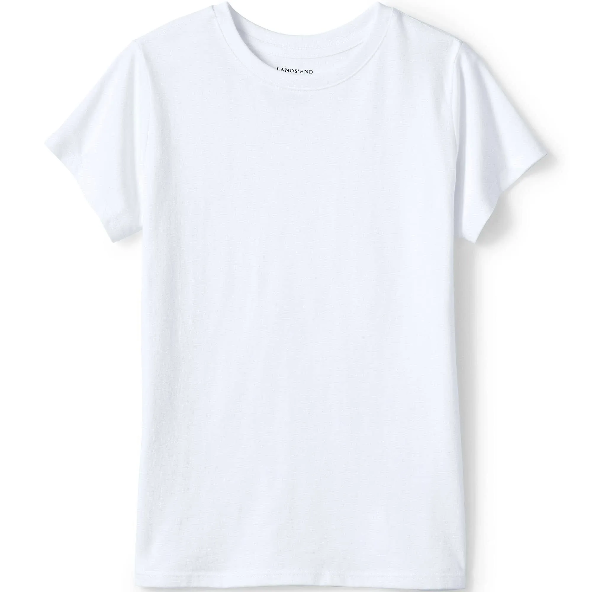 Lands' End School Uniform Girls Short Sleeve Essential T-Shirt