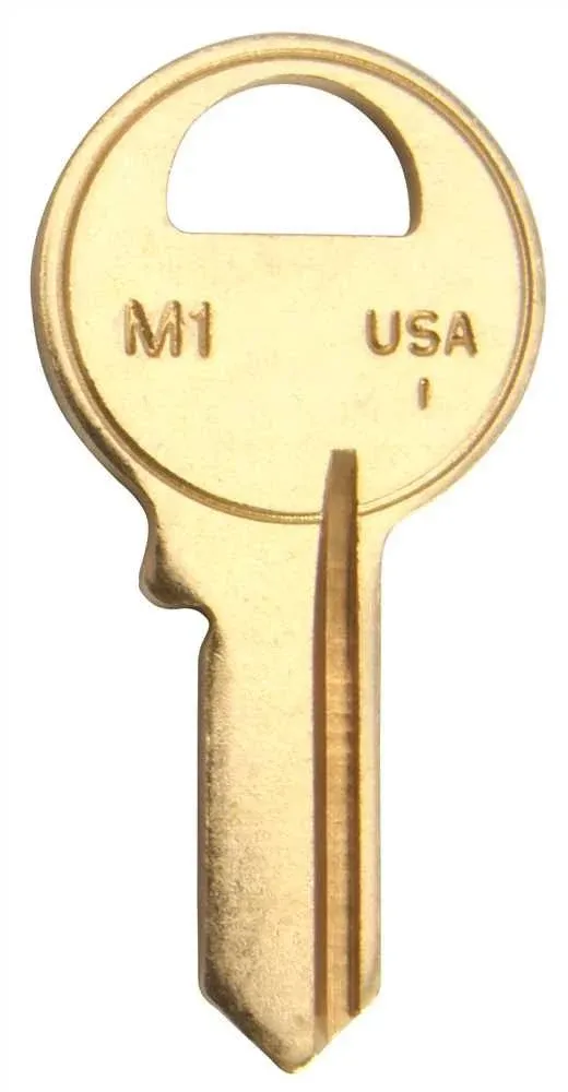 Master M1 Blank Key Gold - Pack of 50 M1-BR