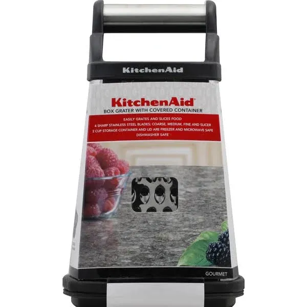 Kitchenaid Black Box Grater With Covered Container 