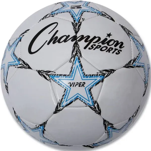 Champion Sports Viper Soccer Ball Size 5 - White