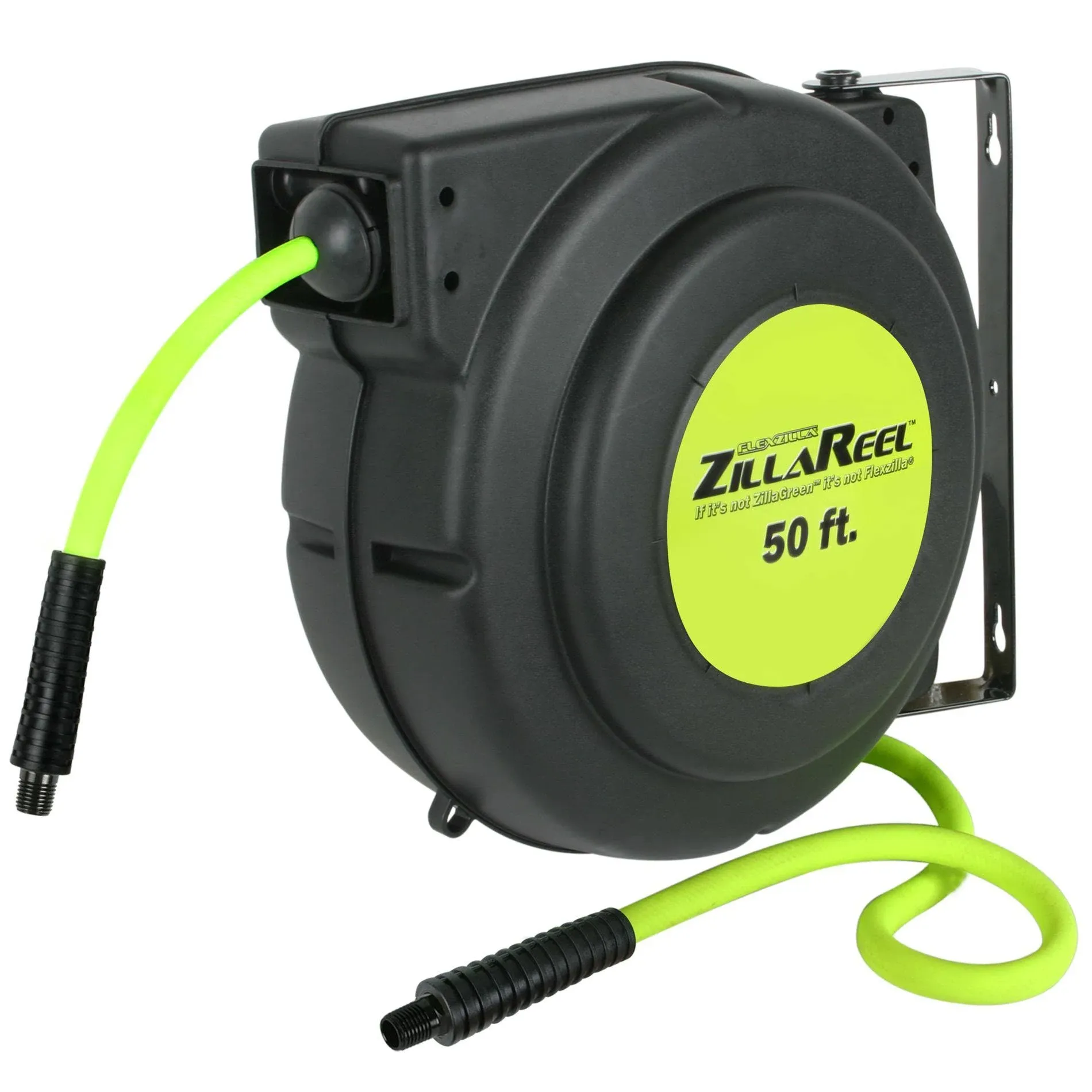 Flexzilla Enclosed Plastic Retractable Air Hose Reel 3/8" x 50'