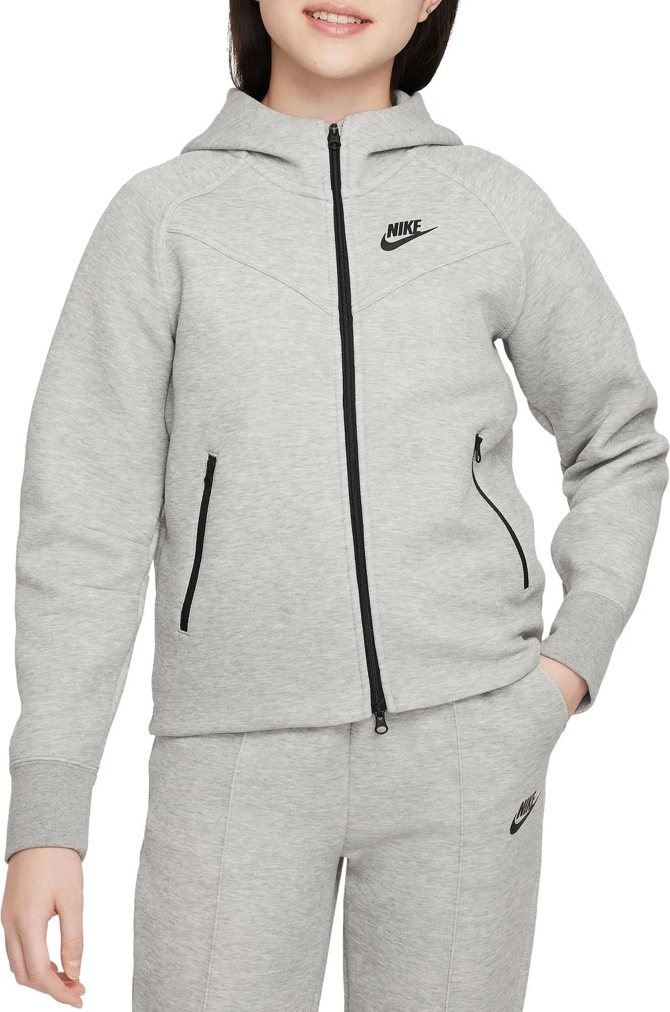 Nike Girls' Tech Fleece Full-Zip Hoodie