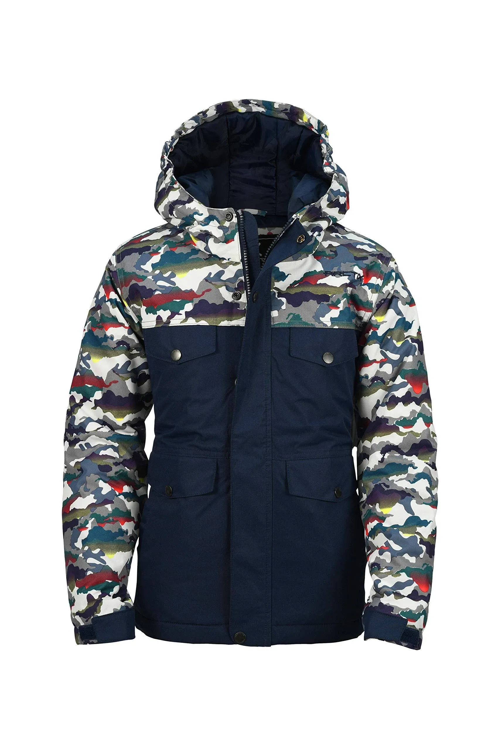 Kids Camo Slalom Insulated Winter Jacket