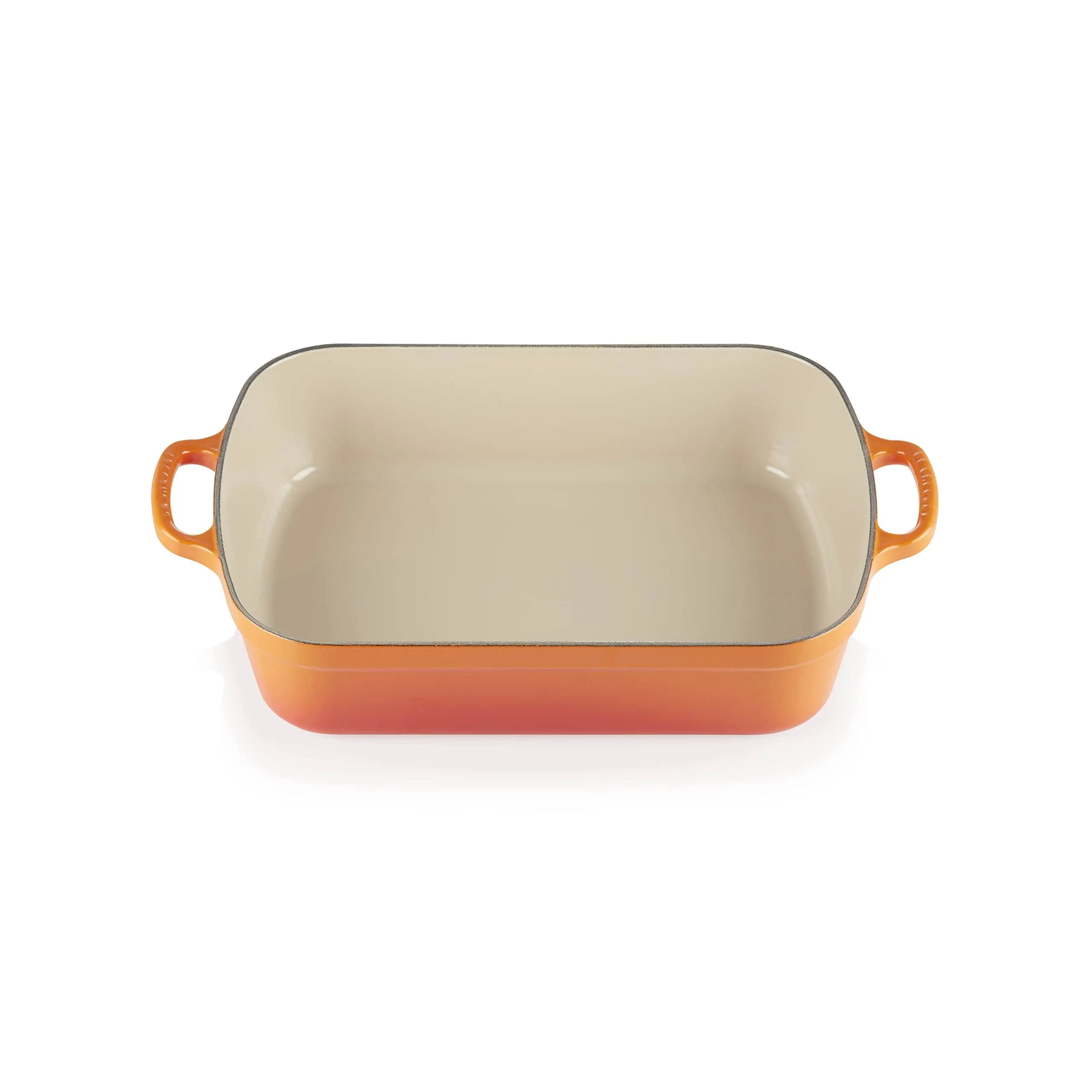 Le Creuset Signature 5.25-Quart Cast Iron Rectangular Roaster - Flame