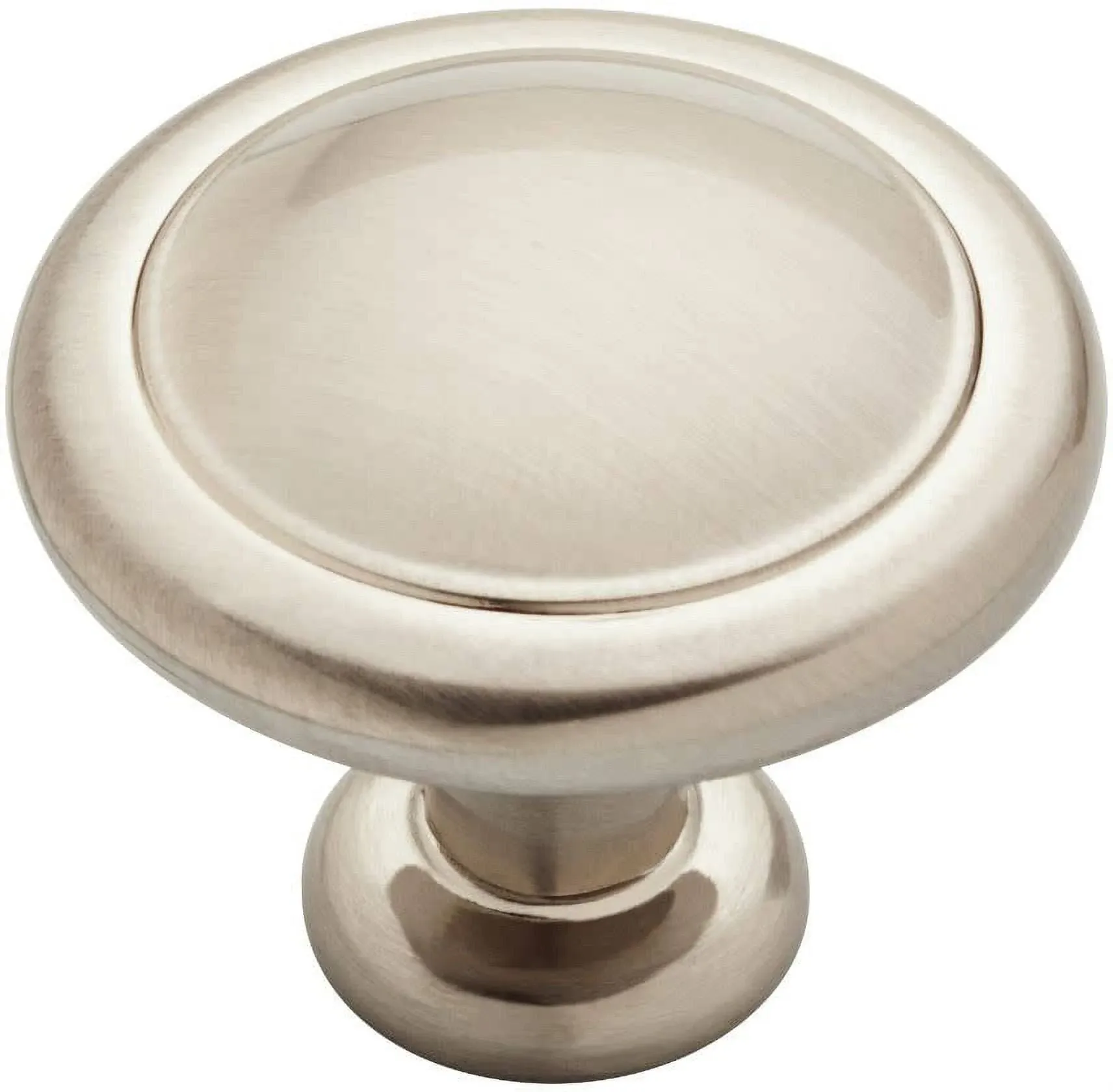 Franklin Brass 1-1/4" Round Ringed Knob, Satin Nickel - 10 pack