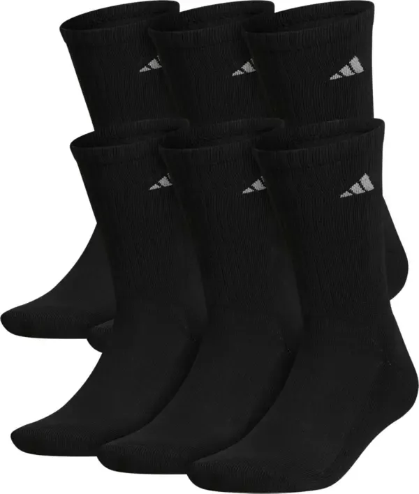 Adidas Originals Men's Athletic Performance Crew Socks 6-Pack - White