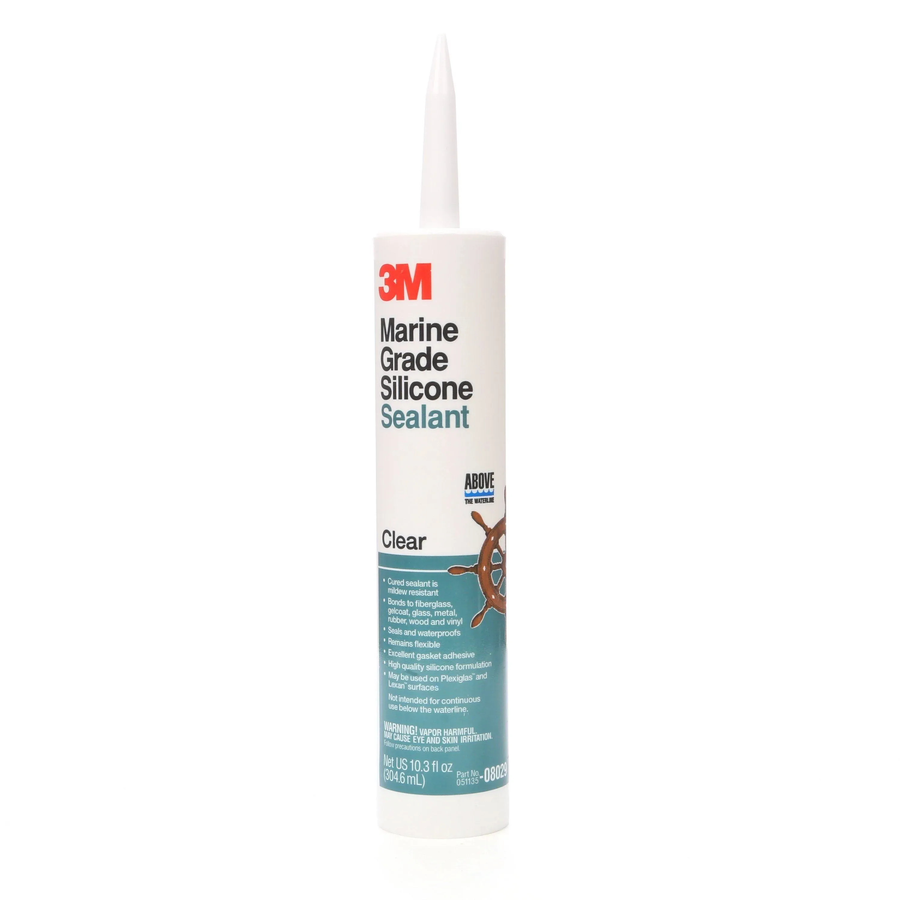 3M 08017 Marine Grade Silicone Sealant - 3 oz tube