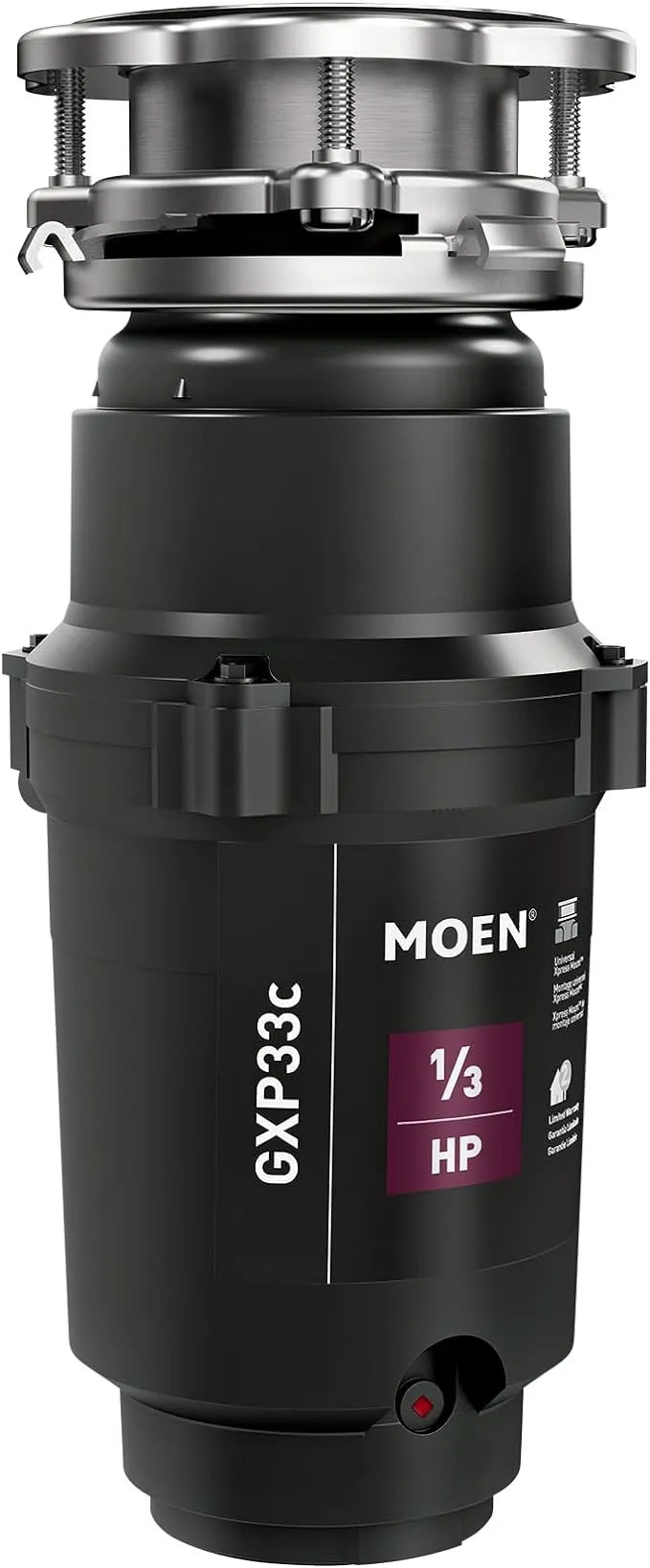 Moen GXP33C GX Pro Series 1/3 HP Garbage Disposal