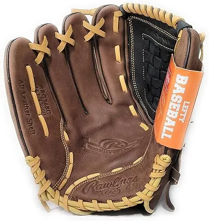 Rawlings 12.5" RBG36 Recreational Baseball & Softball Glove, Left Hand Throw