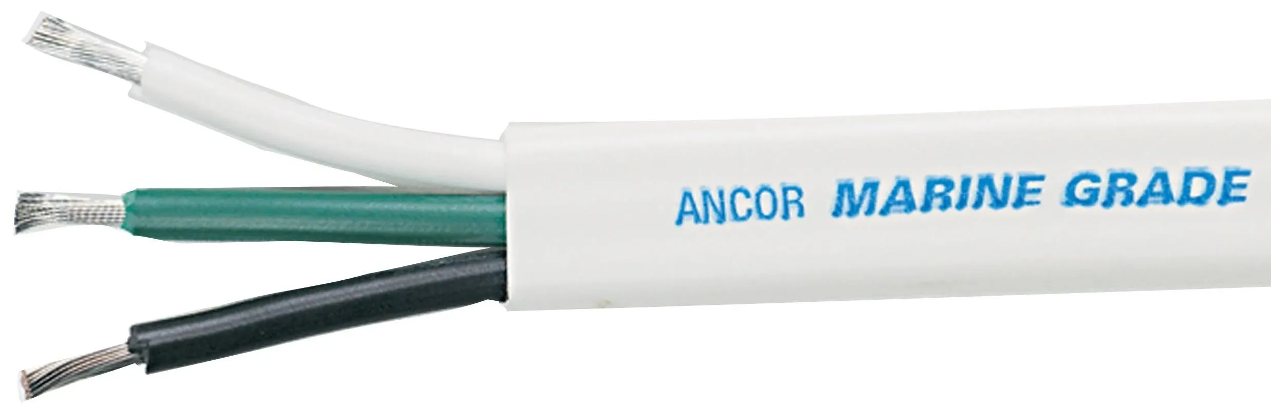 Ancor - White Triplex Cable - 6/3 AWG - Flat - 50'