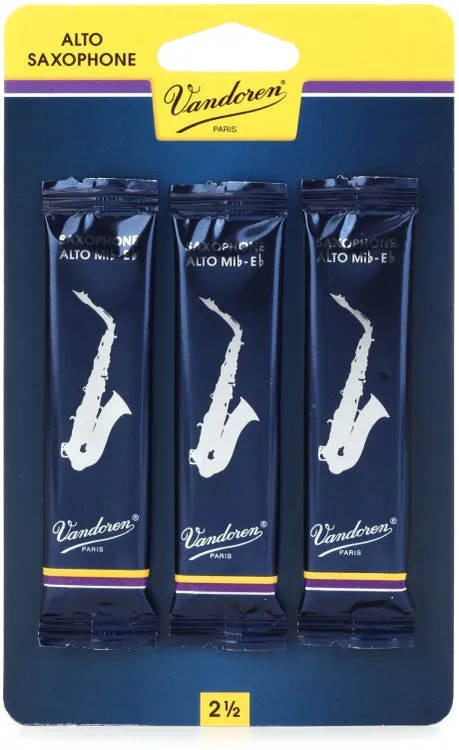 Vandoren Traditional Alto Saxophone Reeds - Box of 10 2