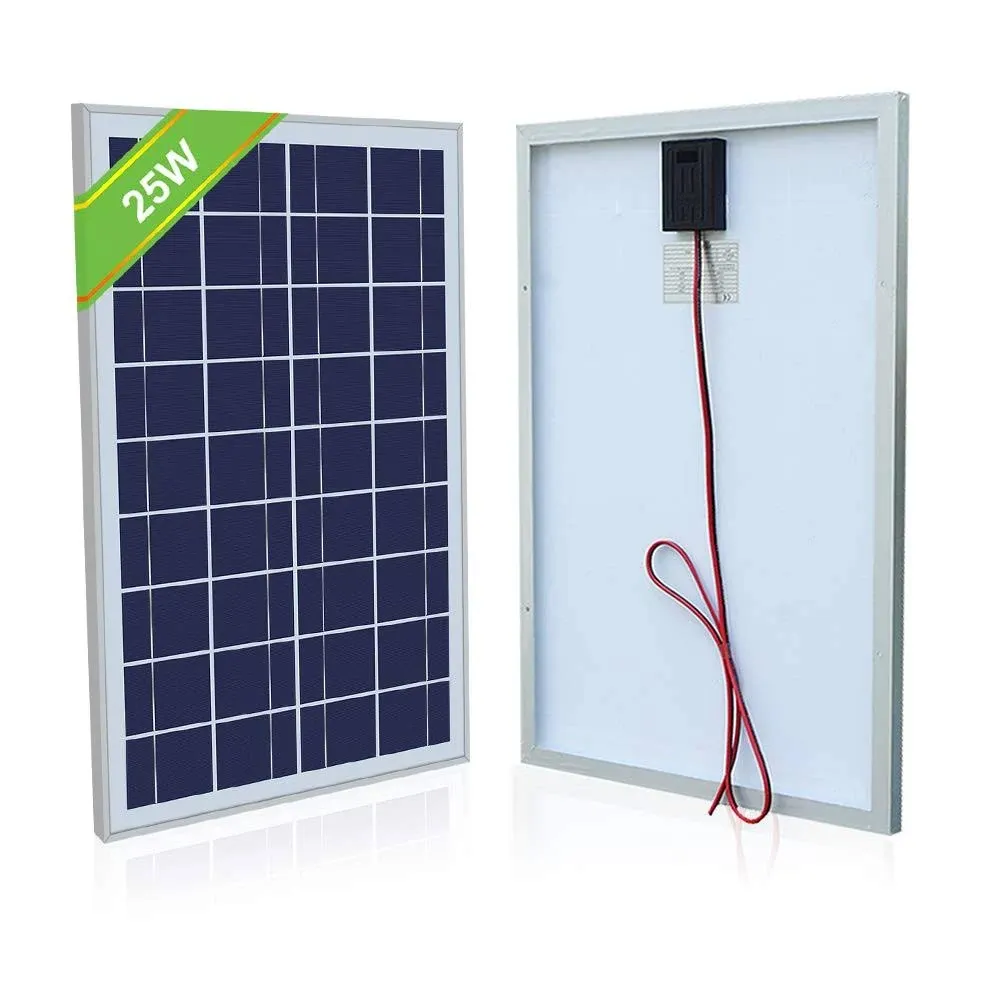 ECO-WORTHY Solar Panel 25W 12V Monocrystallin<wbr/>e Waterproof Panel for Charging ...