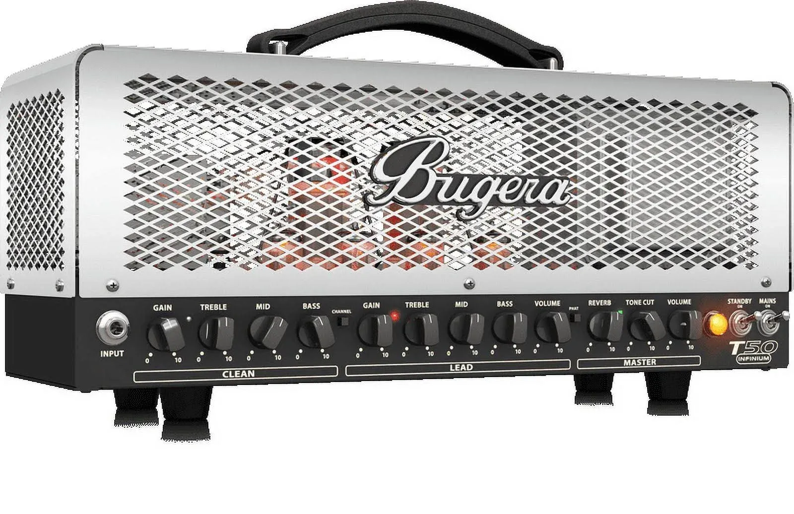 Bugera T50-INFINIUM 50W Cage 2-Ch Tube Amp Head | Reverb