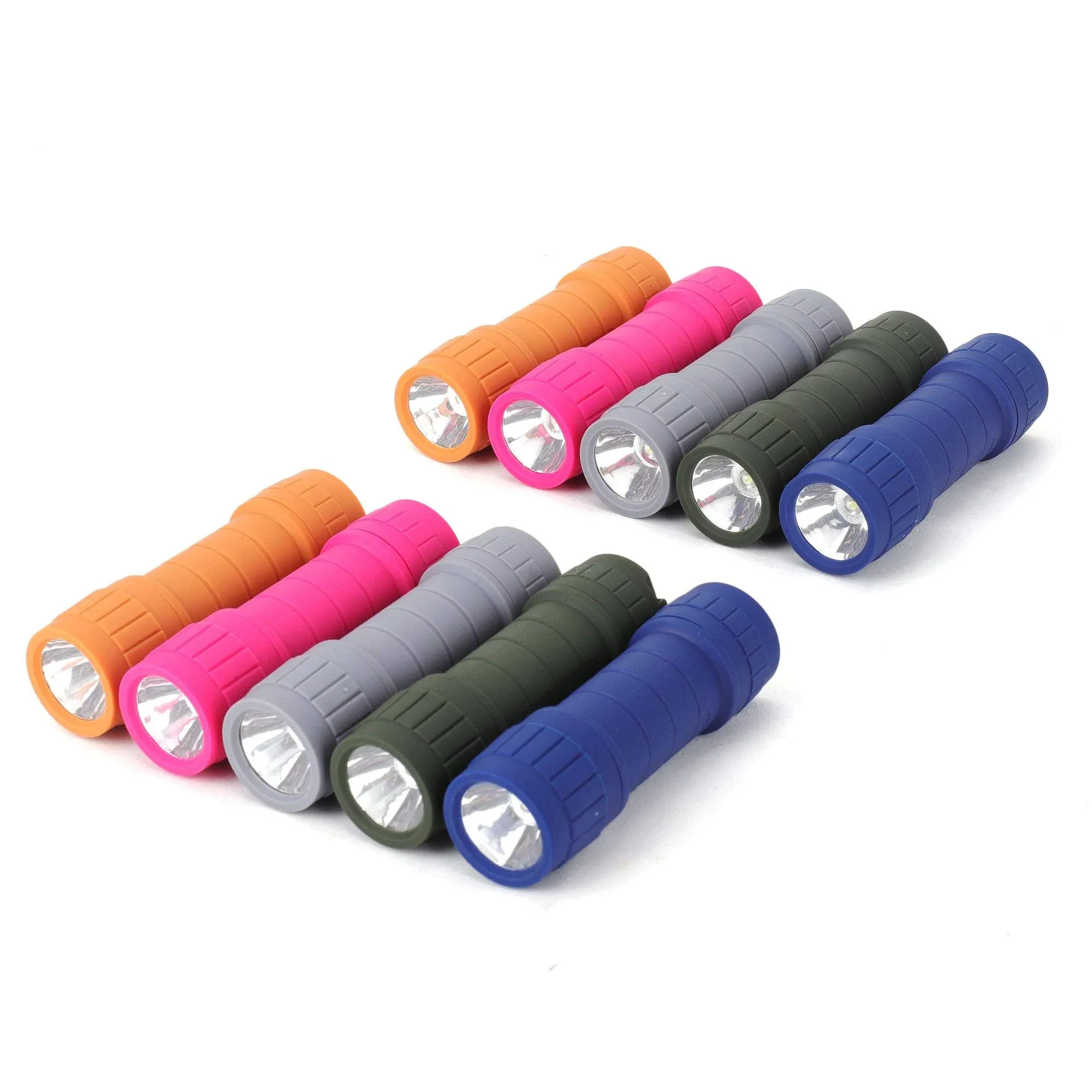 10-Pack, 100-Lumen 1 W Mini Flashlight Set, 30-Pieces AAA Batteries are Included