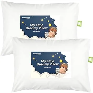 KeaBabies 2-Pack Toddler Pillows Dinoland