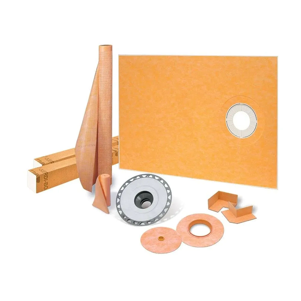 Schluter Systems Kerdi Board Waterproof Shower Kit, Model KBKIT