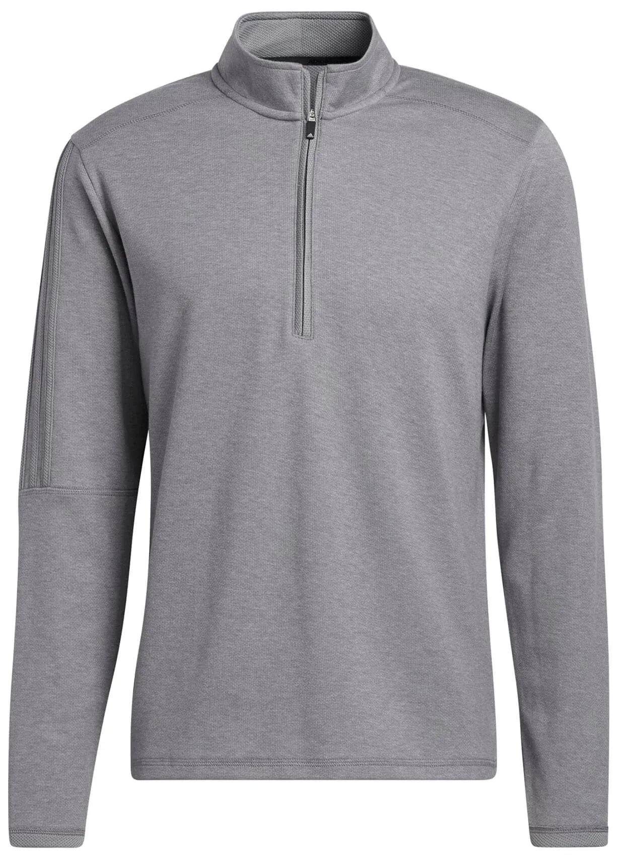 Adidas Men's 3-Stripe 1/4 Zip Golf Pullover Grey XL