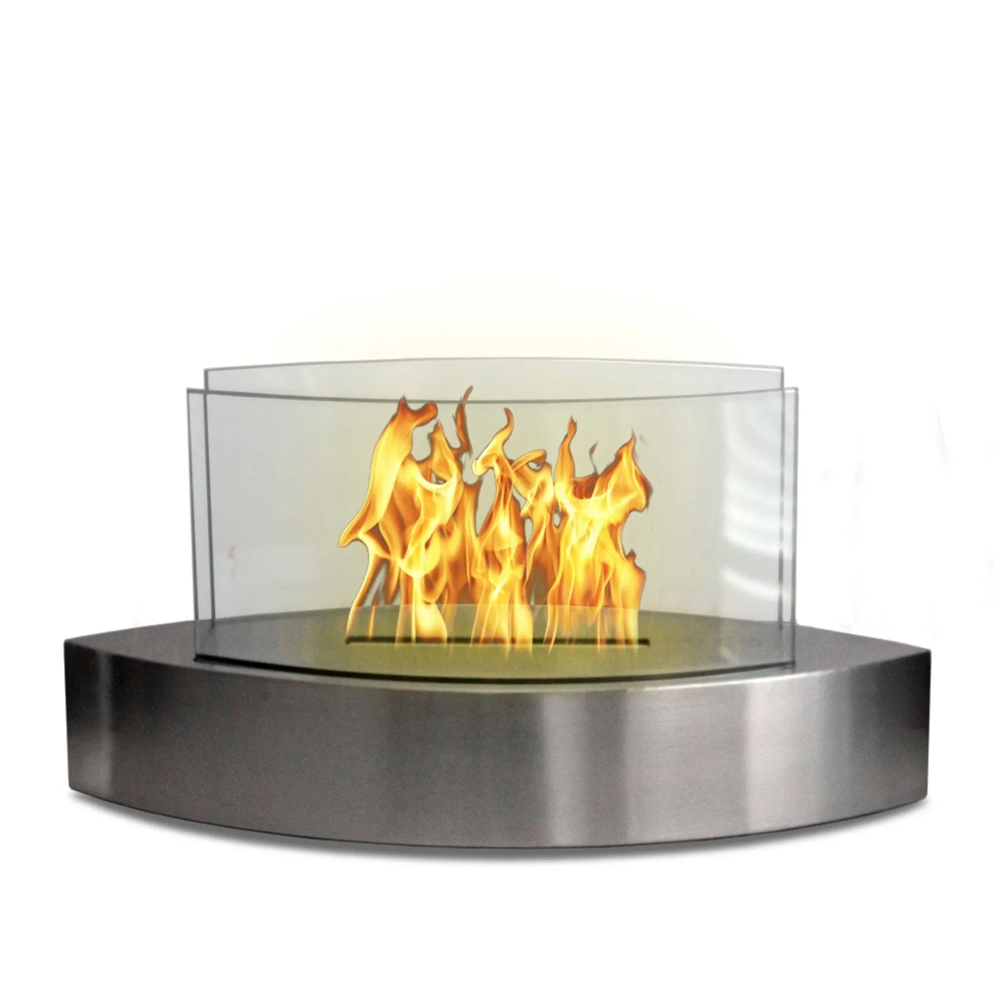 Anywhere Fireplace Lexington Bio-Ethanol Tabletop Fireplace, Silver