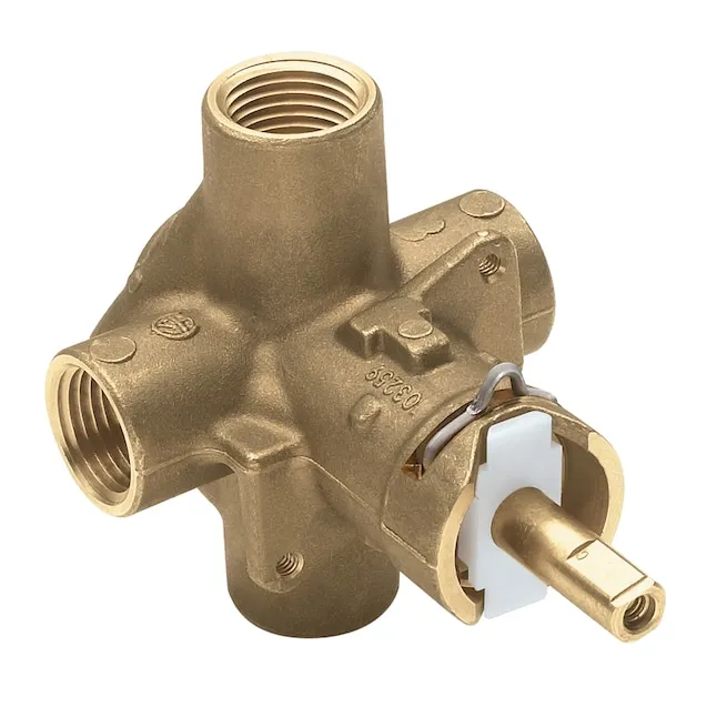 Brass Rough-In Posi-Temp Pressure-Balancing Cycling Tub and Shower Valve - 1/2 in. IPS Connection