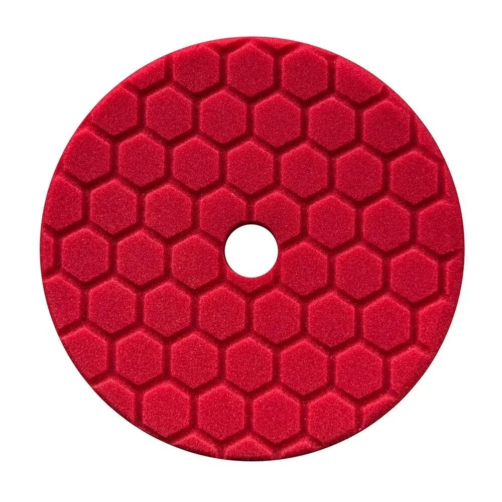 Chemical Guys BUFX117HEX5 Hex-Logic Quantum Ultra Light Finishing Pad Red 5.5"