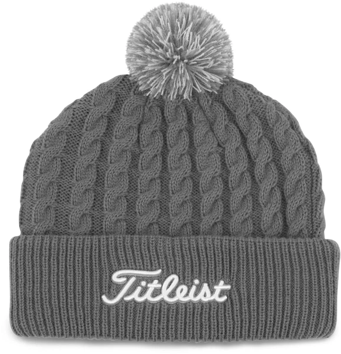 Titleist Cable Knit Pom Beanie