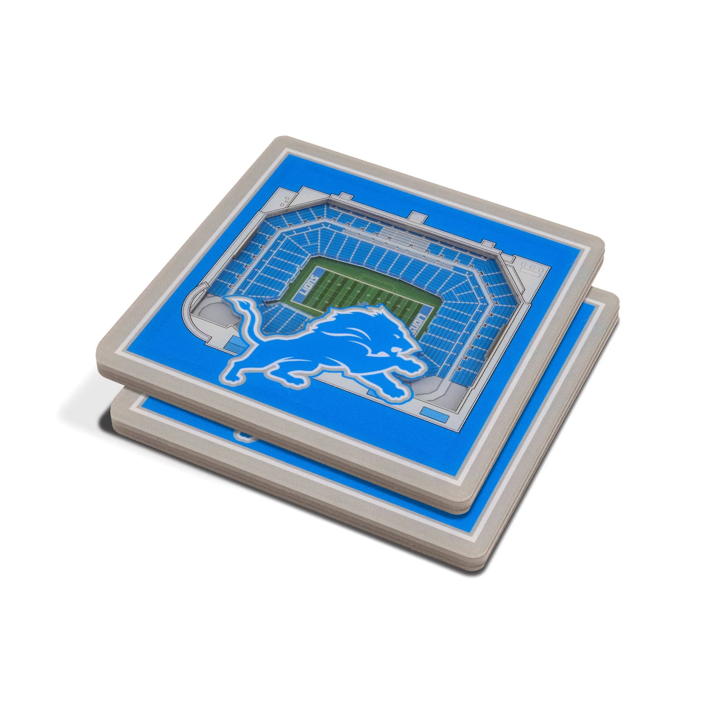 YouTheFan NFL Detroit Lions 3D StadiumView Coasters - Ford Field