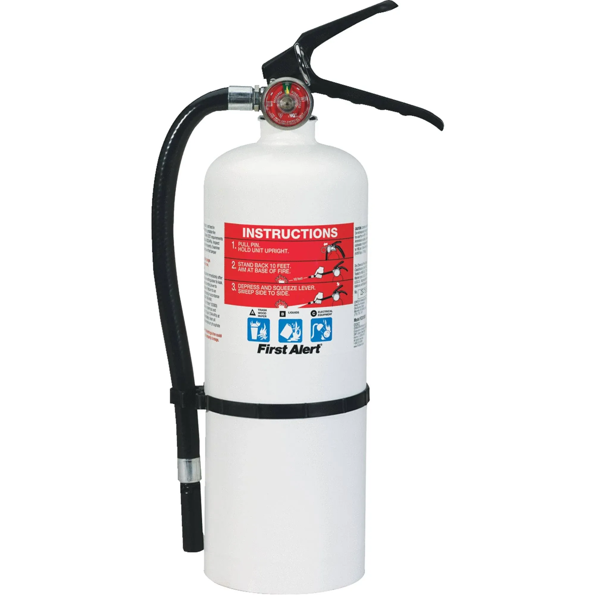  Rechargeable Compliance Fire Extinguisher, UL RATED 2-A:10-B:C, Red, HOME2PRO