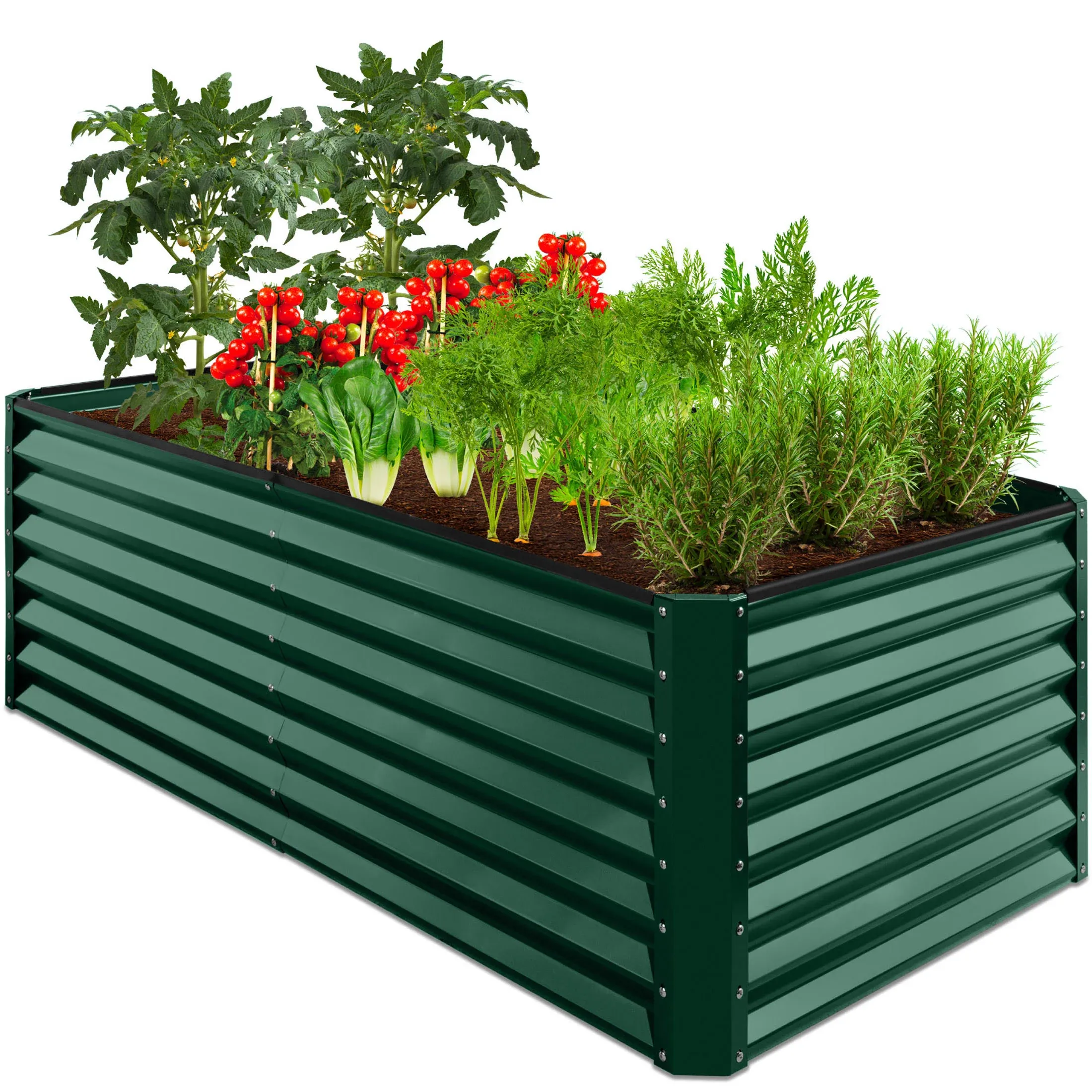 Best Choice Products Outdoor Metal Raised Garden Bed