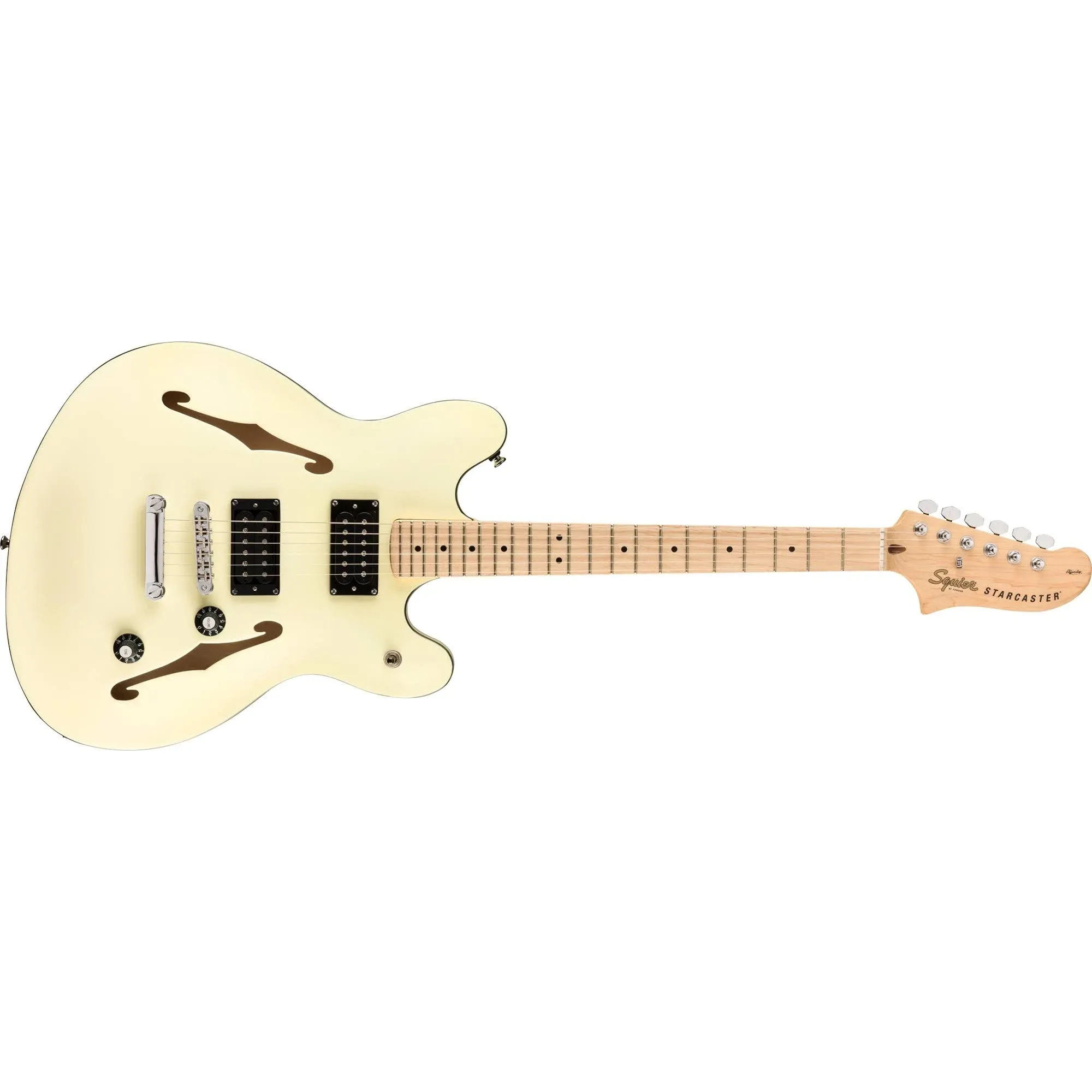 Squier Affinity Series Starcaster Maple Fingerboard Guitar Olympic White