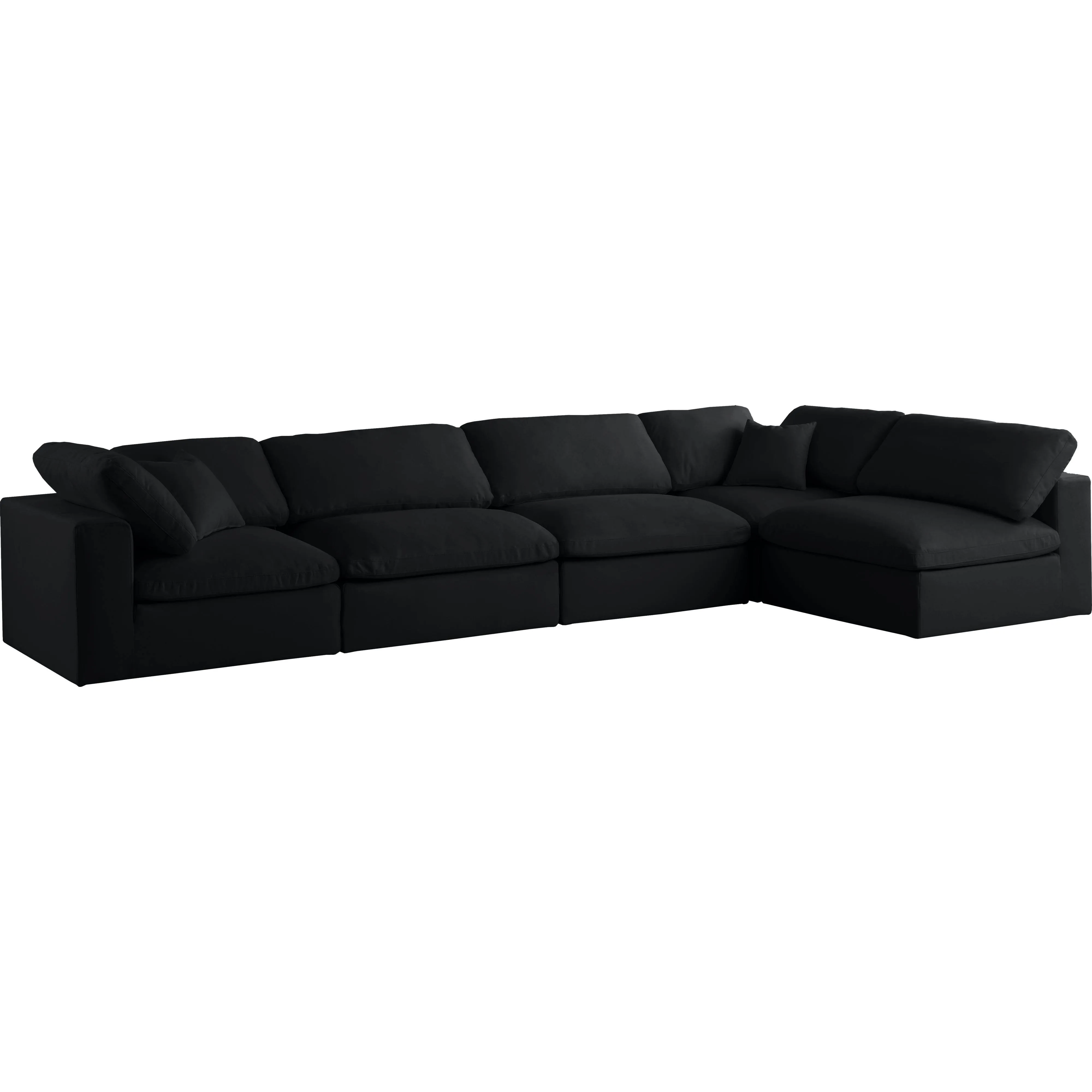 Meridian Furniture Plush Standard Velvet Modular Sectional