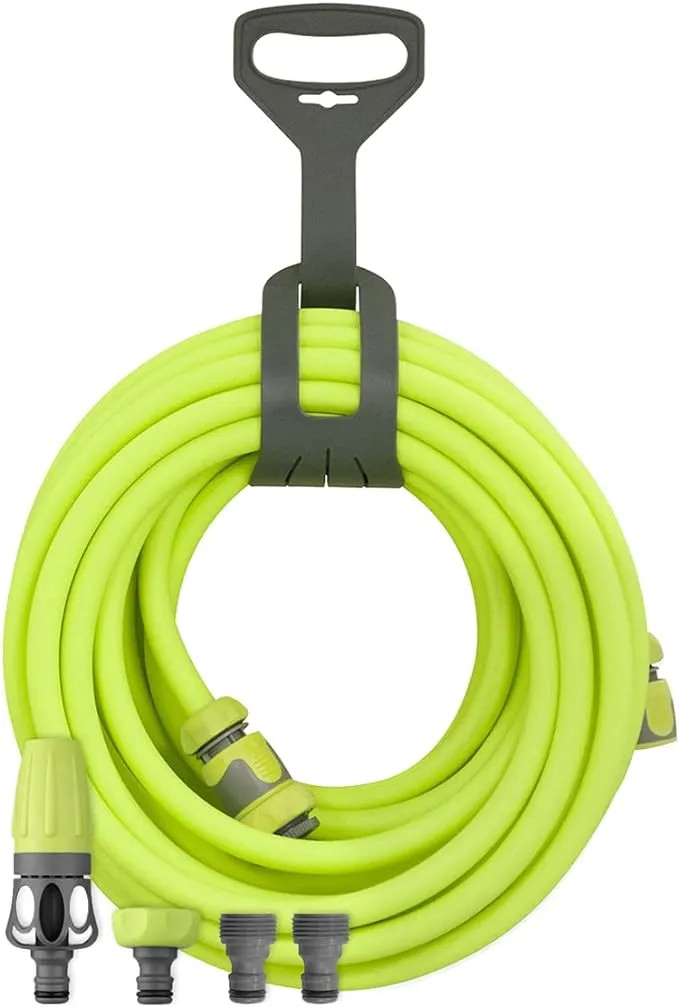 Flexzilla Garden Hose Kit with Quick Connect Attachments, 1/2 in. x 50 ft., Heavy Duty, Lightweight, ZillaGreen - HFZG12050QN