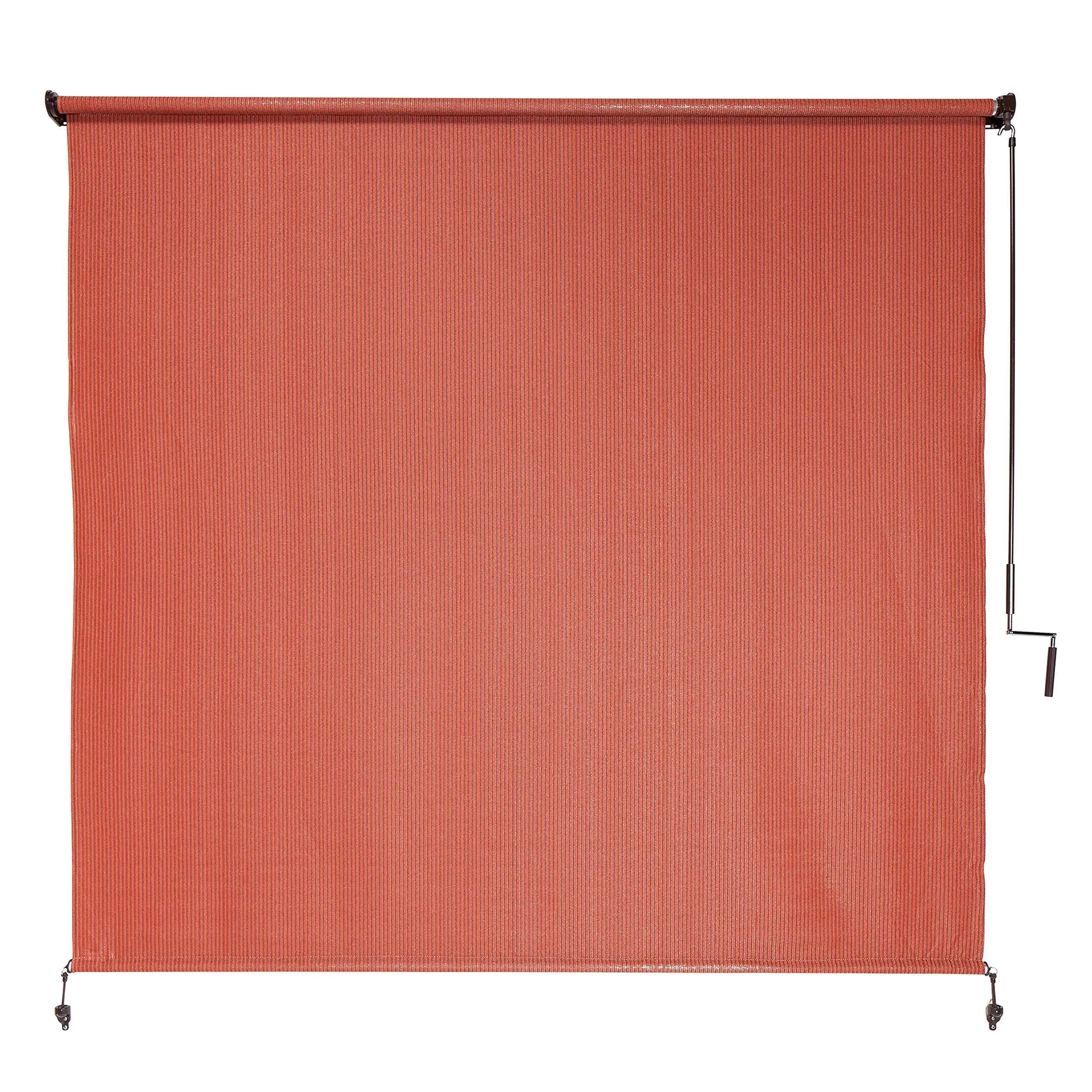 Coolaroo Terracotta Outdoor Roller Shade; 96'' W x 72'' L