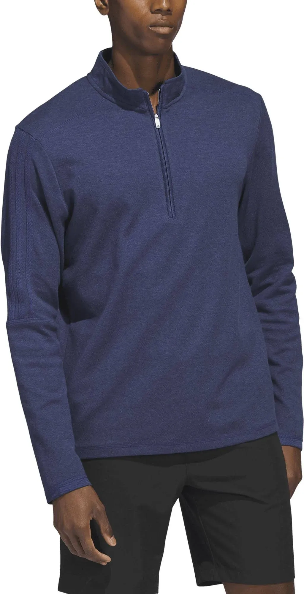 Adidas Men's 3-Stripe 1/4 Zip Golf Pullover Navy L