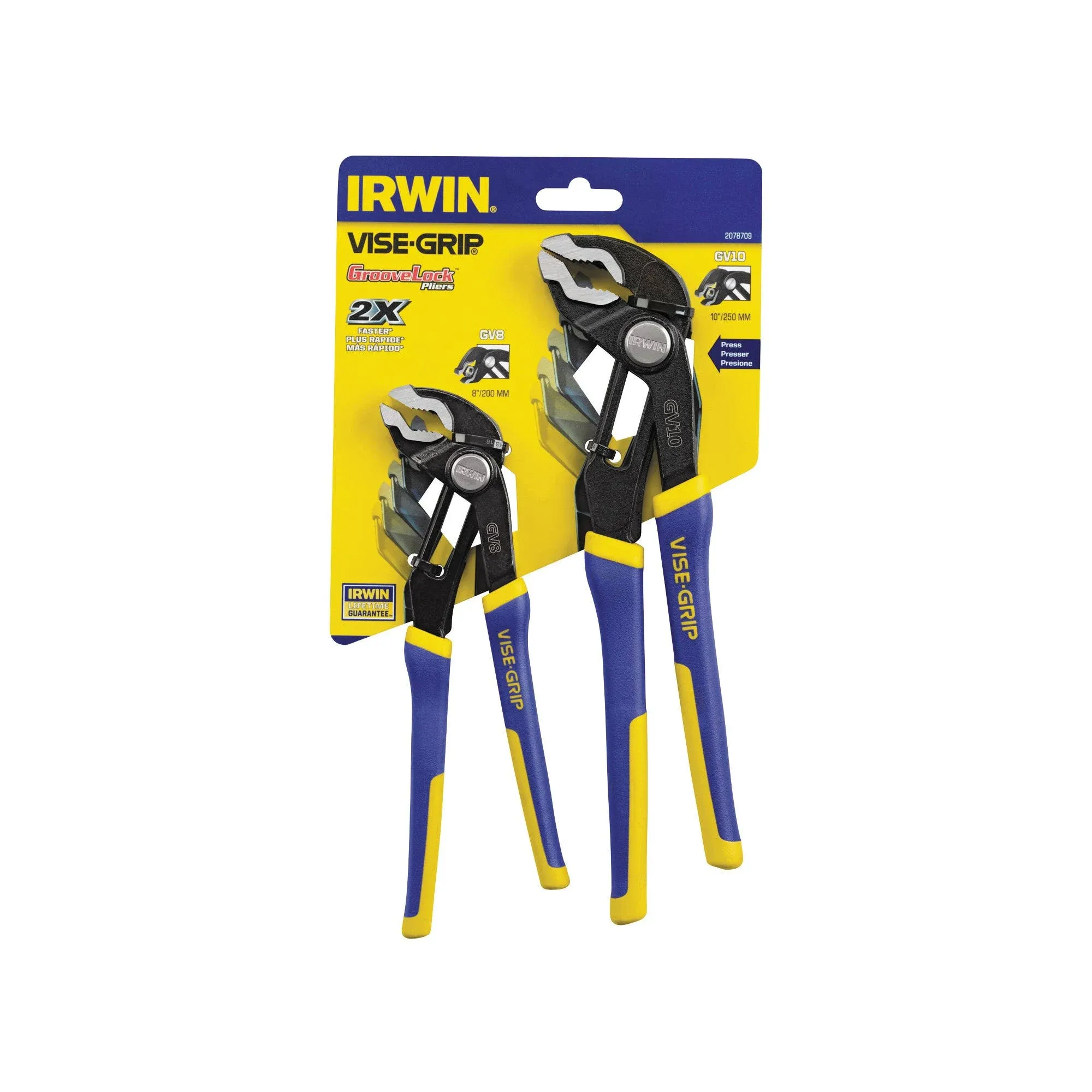 Irwin 2-Piece GrooveLock Clamshell Set