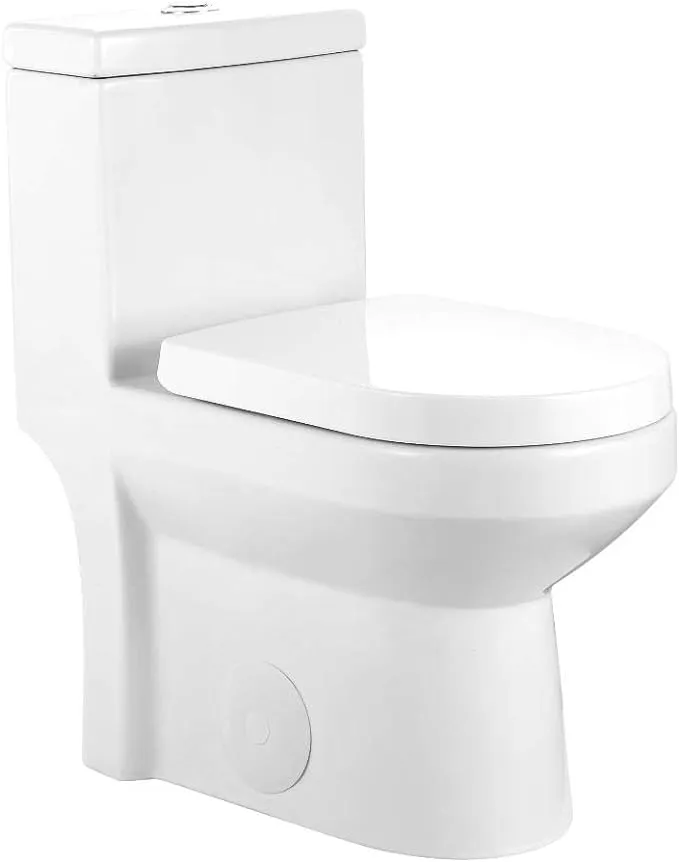 Toilet 24.5&#034; 24 25 inch ADULT SMALL tiny short projection bathroom Galba Modern