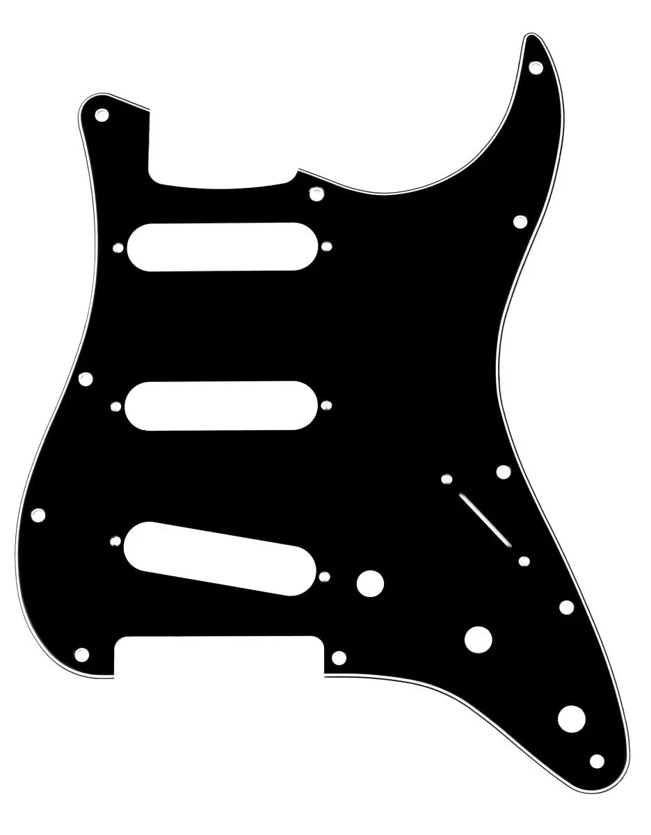 Fender Modern Pickguard Stratocaster 11-Hole - Black