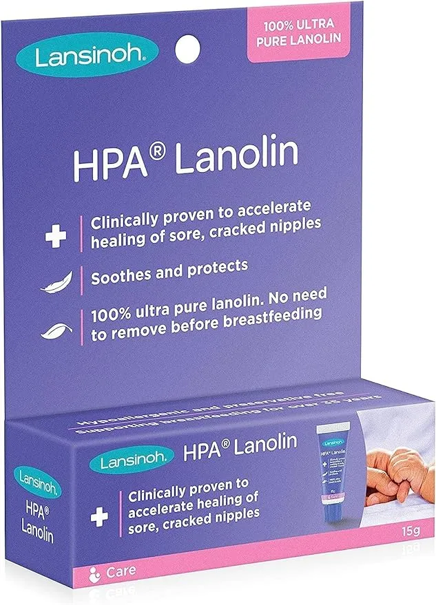 Lansinoh HPA Lanolin Nipple Cream, 15 Grams