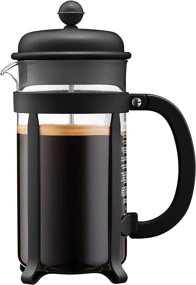 Bodum 1908-01 8-Cup Java French Press Coffee Maker, Black, 34 oz