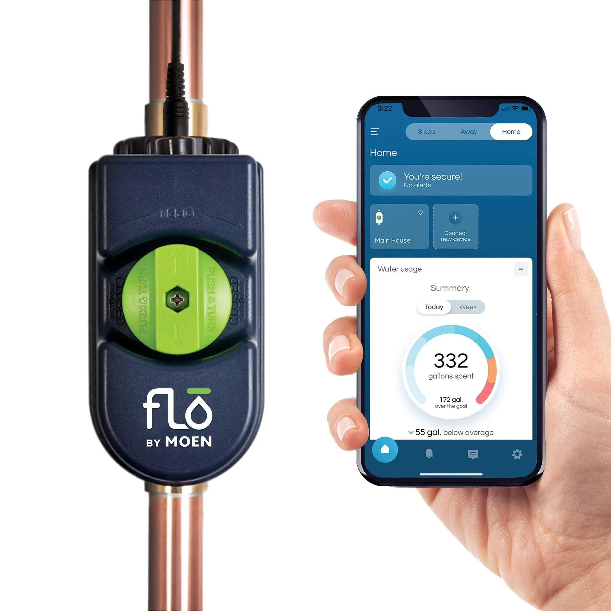 Moen FLO Smart Water Monitor & Shutoff 900-001