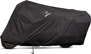 Dowco Guardian 50004-02 WeatherAll Plus Indoor/Outdoor Waterproof Motorcycle Cover: Black, X-Large