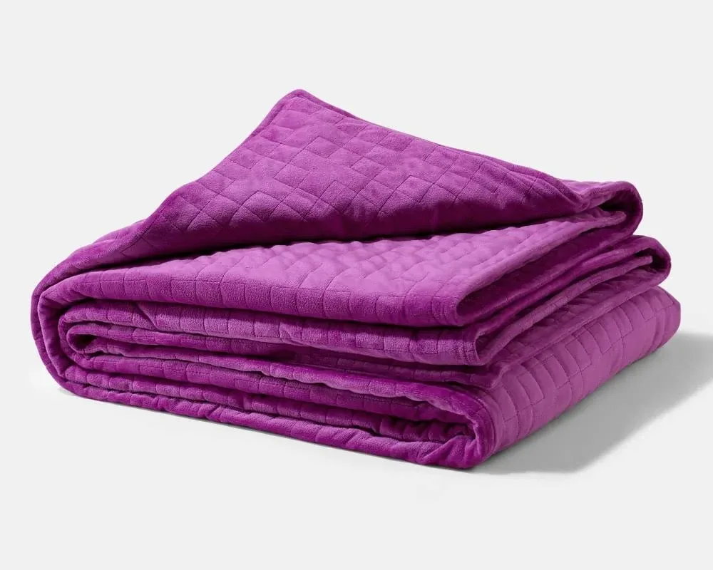 Gravity Weighted Blanket Plum / Single: 15lb