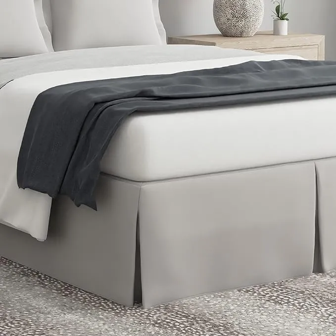 Bed Maker's Tailored Bedskirt by Levinsohn in Silver (Size King)