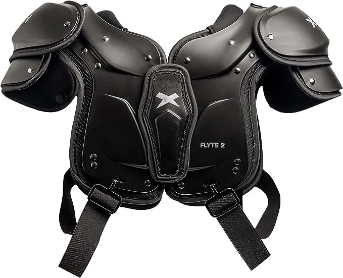 Xenith Youth Football Shoulder Pads - Flyte 2SF (Stretch) & Flyte 2TD (Traditional) - Lightweight, High-Impact Foam, Adjustable Buckle Straps- Protective Gear for All Positions