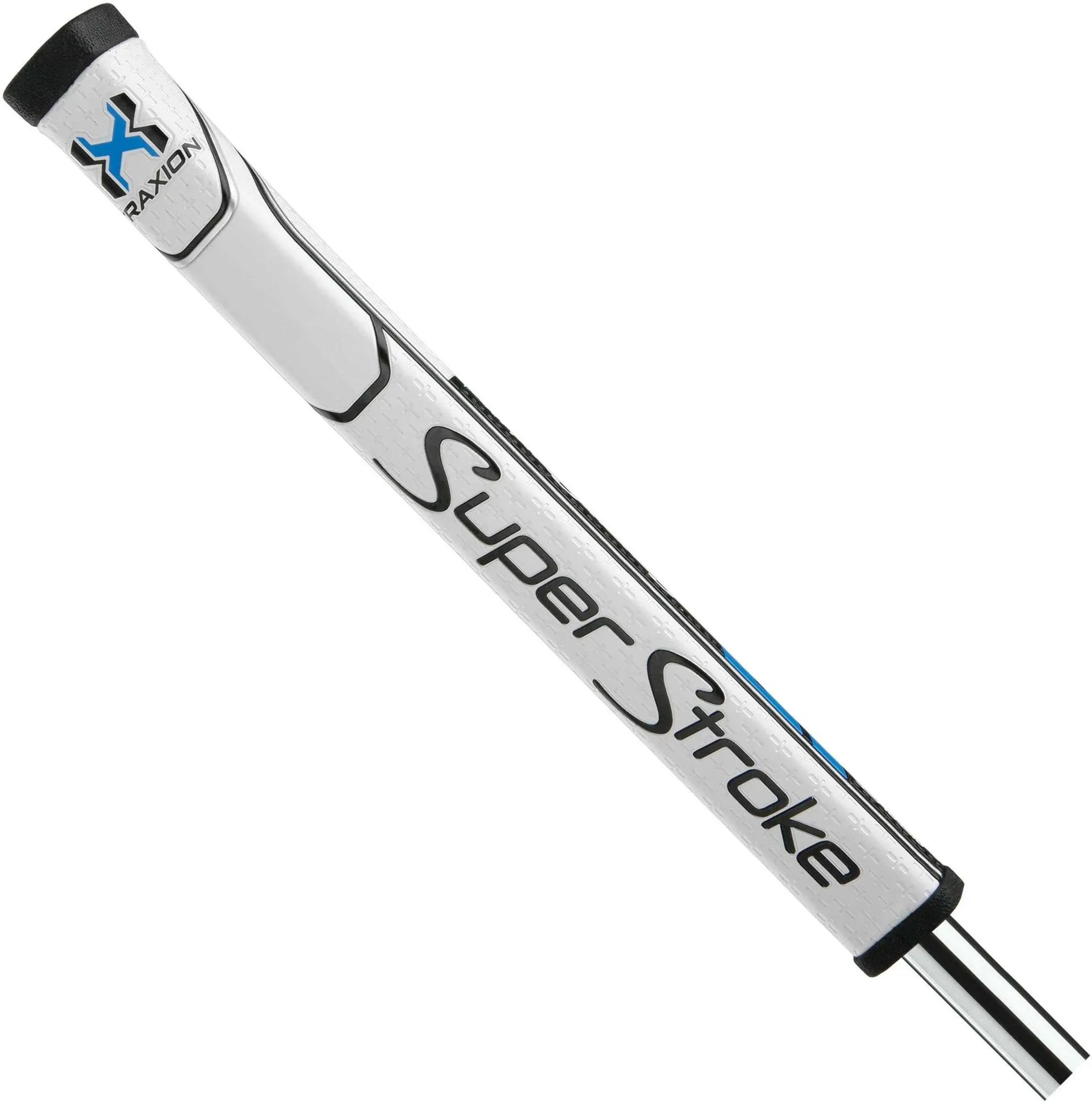 SuperStroke Traxion Pistol GT 2.0 Golf Putter Grip, 53g White/Blue/Bla<wbr/>ck - NEW