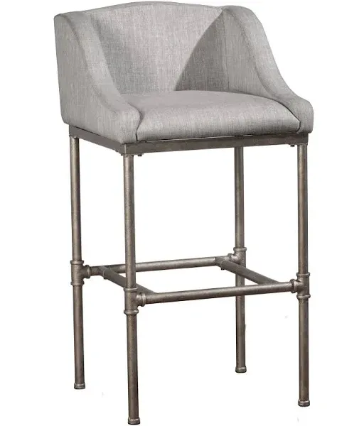 Hillsdale Furniture Dillon Non Swivel Bar Height Stool - Gray