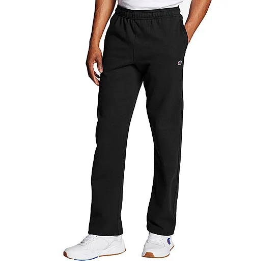 Champion Men's Powerblend Open Bottom Sweatpants