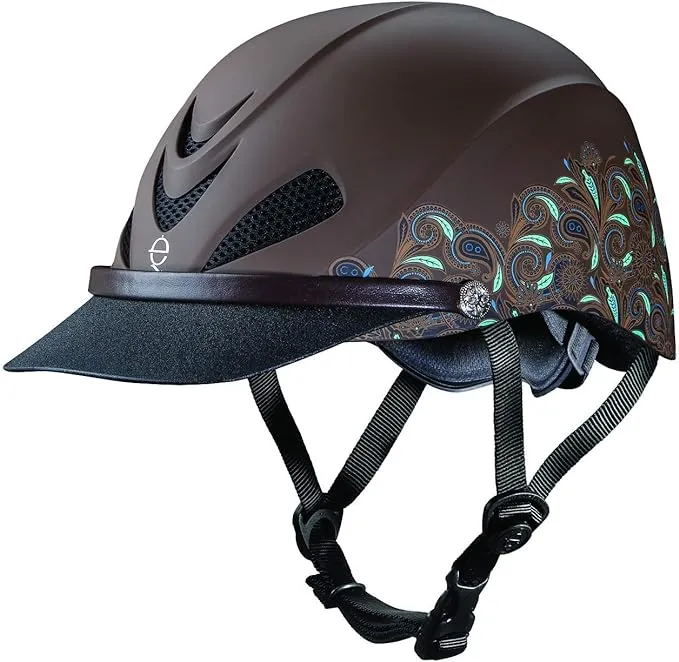 Troxel Dakota , Turquoise Paisley Helmet