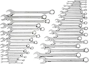 GearWrench 81919 - 44 Pc. 12-Point SAE/Metric Long Pattern Combination Wrench Set