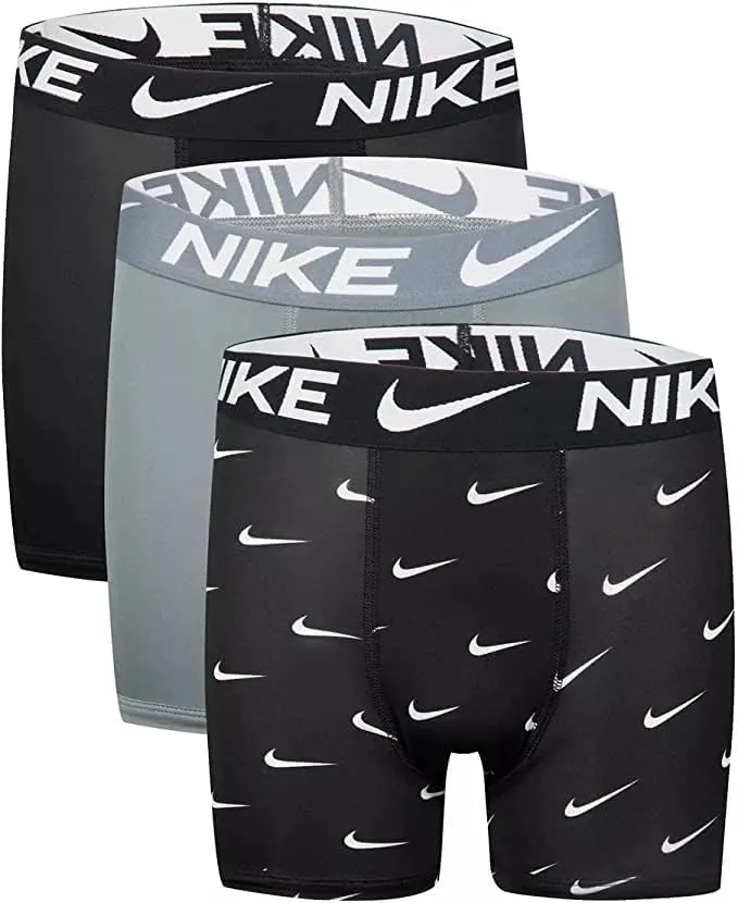 Nike Boys 3 Pack Logo Boxer Briefs