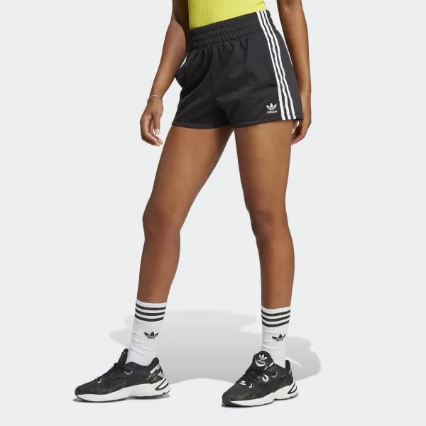 Adidas Originals Women's Adicolor 3-Stripes Shorts, Small, Black